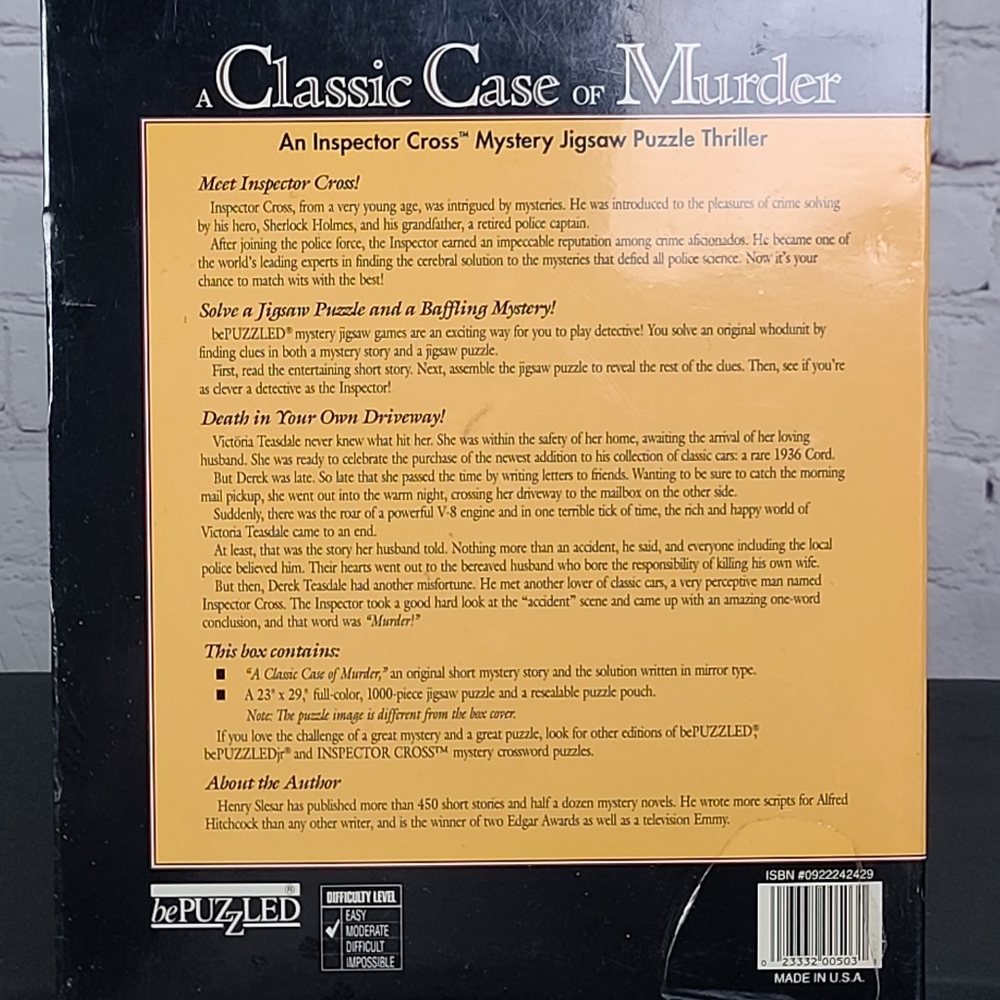 A Classic Case Of Murder Puzzle. 1000 pieces - Picture 3 of 10